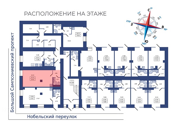 1-к квартира, 32 кв.м., Санкт-Петербург, Большой Сампсониевский проспект, до 29б